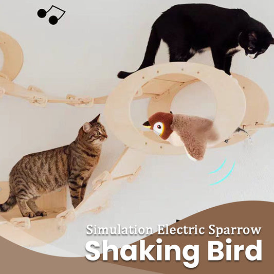 🐈Simulation Electric Sparrow Shaking Bird