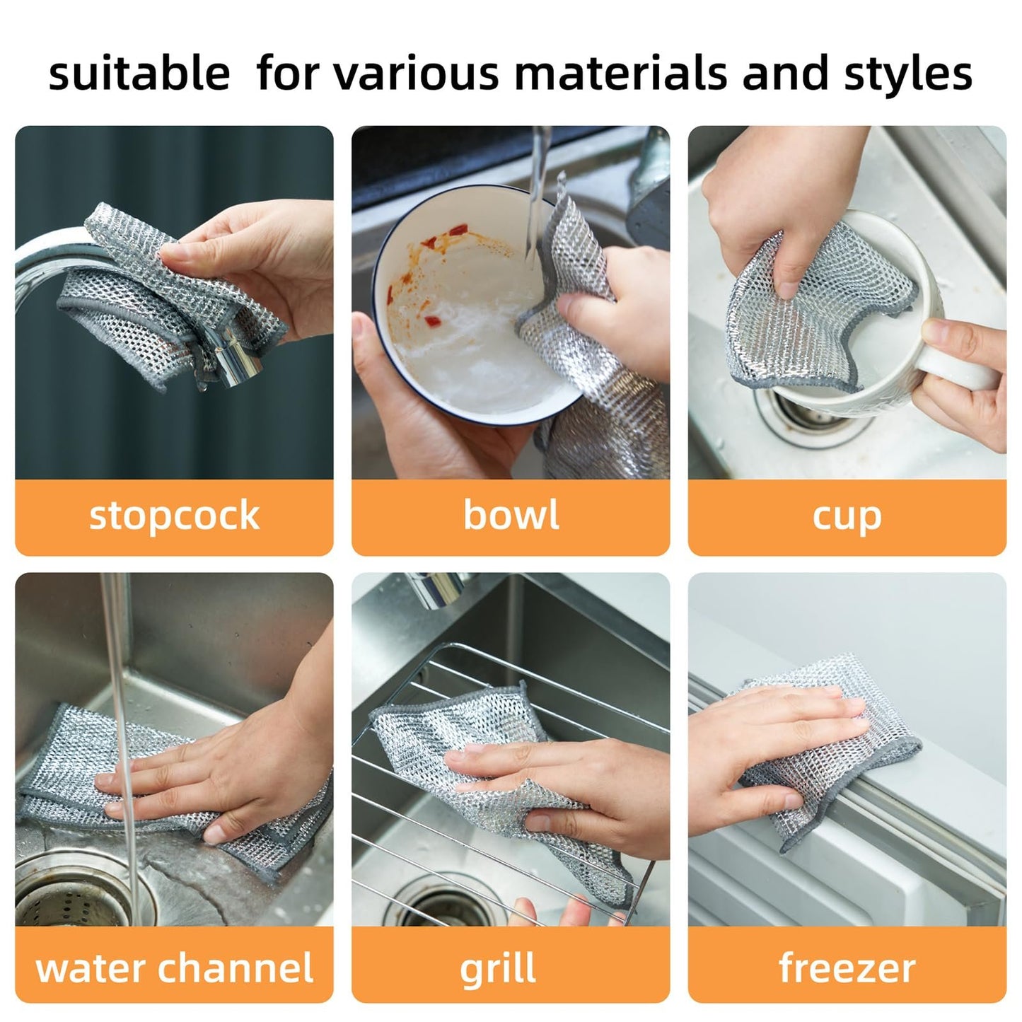 ✨Last Day 49%OFF ✨2024 Multipurpose Wire Miracle Cleaning Cloths